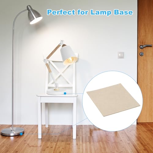 PATIKIL 4x4 Inch Square Beige Felt Furniture Pad, 5 Pack, 2mm Thickness, Soft Adhesive Non-Slip Anti-Scratch Backed - color: Beige, size: 4x4 Inch