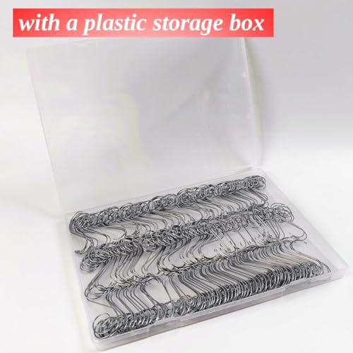 GXXMEI 200PCS Stainless Steel Christmas Ornament Hangers - Perfect for Tree Decorations