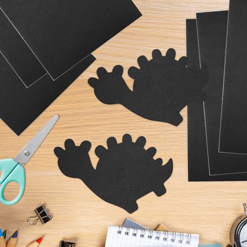 10PCS Black Self Adhesive Felt Fabric Sheets Sticky Felt Sheets for Craft Supplies Art Home Making（8.3" x 11.8"/20 x 30cm） - color: Black
