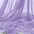 Horbaunal Lavender Chiffon Fabric by The Yard, 1 Yard Precut Sheer Fabric - color: Lavender, size: 1 Yard