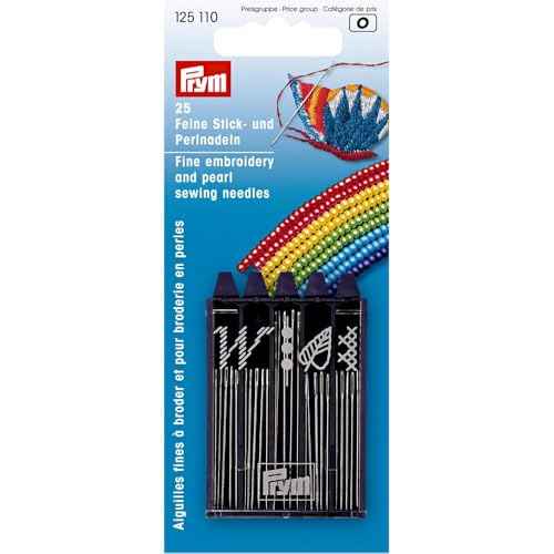 Prym Embroidery and Sewing Needles Assortment, 25 pc,Silver