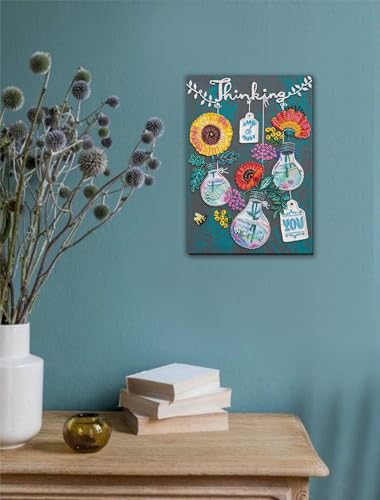 Wizardi Bead Embroidery Kit - Thinking of You. Colorful Beads, Beading Needles. DIY Kit. Embroidery for Beginners. Home Decor. AB-816 Abris Art - color: Thinking of you