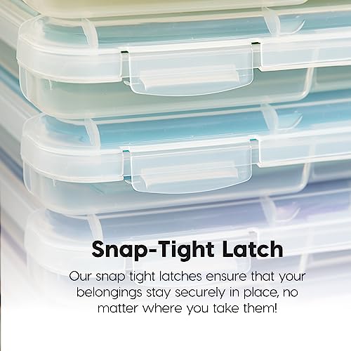IRIS USA Board Game Storage |Made in USA| Slim Craft Case (4-Pack) - Clear - size: 4 Pack