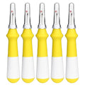 ZMAAGG Seam Ripper, Yellow Ergonomic Grip Handle, 5 PCS Stitch Remover Tool - color: Yellow