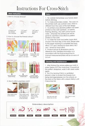 TCDZMYGS Stamped Cross Stitch Kits for Beginners,Dragon 12x16in - color: cross stitch-0828-3