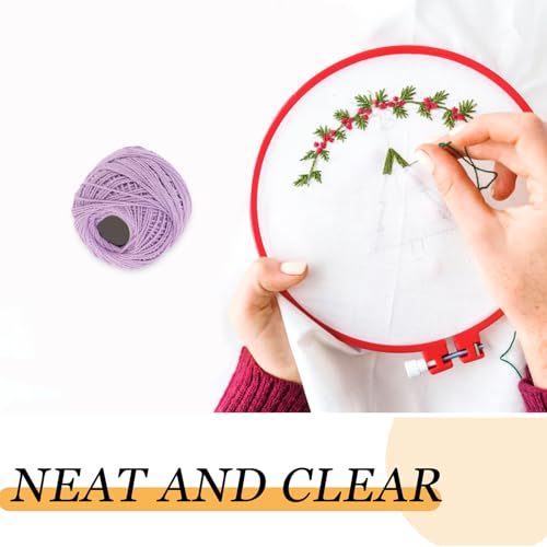16 Color Embroidery Floss Cross Stitch Threads Stitch Line Friendship Bracelets Craft Floss for Crochet Hardanger Cross Needlepoint Hand Embroidery