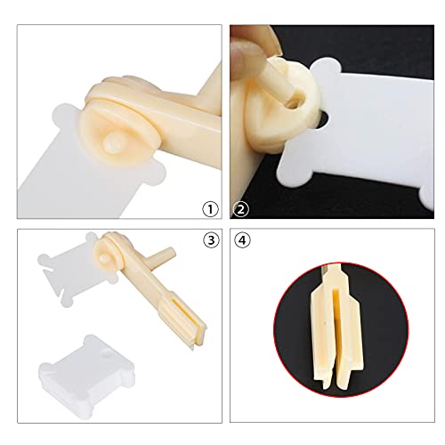 120Pcs Floss Bobbins, Plastic Floss Winding Boards with Floss Winder Embroidery Floss Organizer for Cross Stitch Cotton Thread Craft DIY Sewing Storage