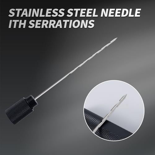 Punch Tool Set,Ventilator Needle,Draw Enhancer Tool Needle(Black) - color: Black