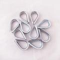 Wire Rope Thimble, for Wire Rope Dia. 1/2 in, Carbon Steel,(1/2" 10PCS) - size: 1/2”
