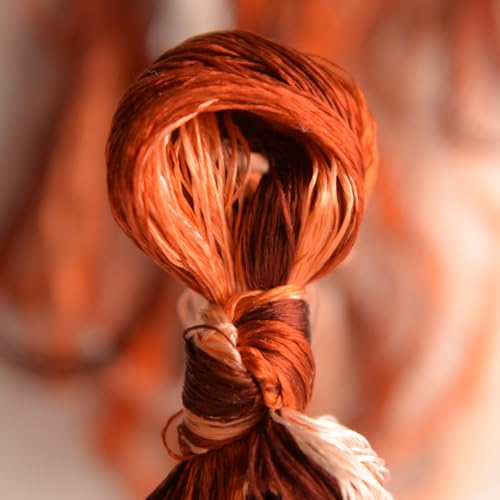100% Mulberry Silk Embroidery Thread 13 Colors 110m Each (30) - color: 30