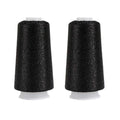 Truevalue 2 Balls Accessory Lurex Yarn, Shining Glitter Metallic Knitting-in Yarn, Sparkle Thread for Knitting and Crochet Sweater Shawl 5000 Yards (Black Glitter) - color: Black Glitter
