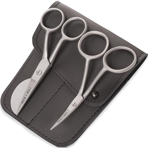 Applique Embroidery Scissors Set - Duckbill & Needlepoint, 4.5", Brushed - color: Satin