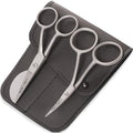 Applique Embroidery Scissors Set - Duckbill & Needlepoint, 4.5", Brushed - color: Satin