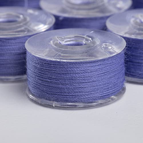 Sew Great Sewing Machine Prewound Bobbin 60 Weight Polyester Thread 12-Pack #440 Lilac Purple - color: Lilac