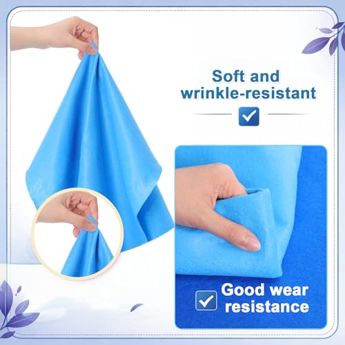 WILLBOND 12 Pcs Large Felt Sheets 37 x 20 Inch 1.2 mm Blue Series - color: Blue Series, size: 37 x 20 Inch