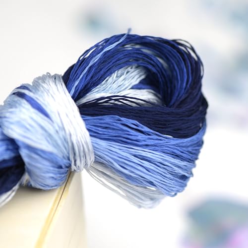 Natural 100% Silk Thread, Handmade Embroidery Thread Silk Floss 12 Colors 110m Each (20) - color: 20