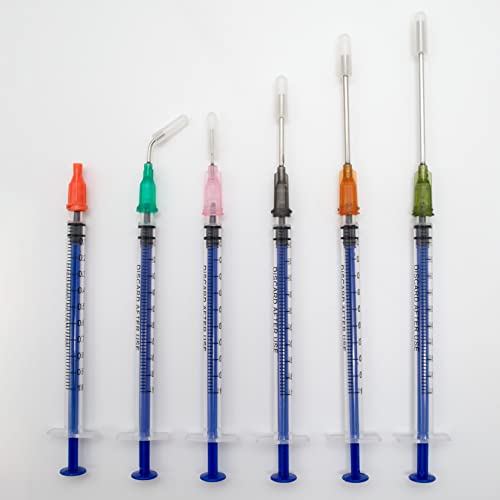Glue Applicator Syringe with Blunt Tip Needle for Liquid, Ink, Oil, Perfume
