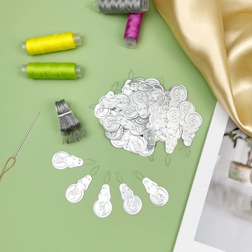 Embroidery Needle Threader Tool – 100 PCS Aluminum & Steel Wire Threaders for Hand Sewing, Cross Stitch, Knitting, Quilting, and Sewing Machines