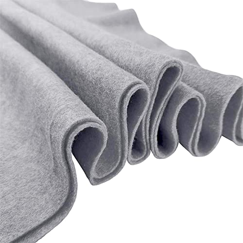 Jtnohx Craft Felt Sheets 1 Square Yard Felt Fabric Grey 1.4mm - color: Gray