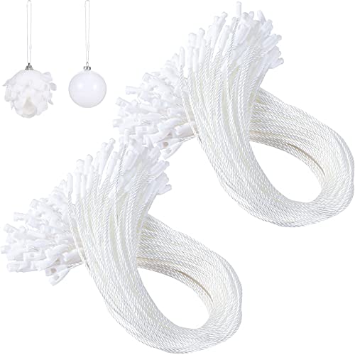 Shappy 400 Pcs Christmas Ornament Hooks Hangers, White, 400 Pieces - color: White
