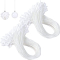 Shappy 400 Pcs Christmas Ornament Hooks Hangers, White, 400 Pieces - color: White
