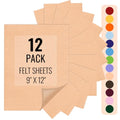 IONTACH 9" X 12" Felt Fabric Sheets 1.6mm Thick (12 Packs, Peach Fuzz) - color: Peach Fuzz