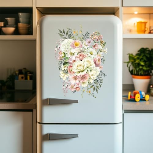 6 Sheets Vintage Life in Full Bloom Flower Rub on Transfer 6x12 - style: Minimalist Style Flowers