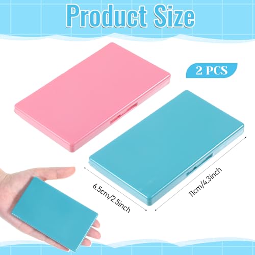 2Pcs Magnetic Needle Case Rectangle Magnetic Needle Holder Keeper Cross Stitch Sewing Knitting Pin Holder Case Organizer Storage Box for Pin Organizer