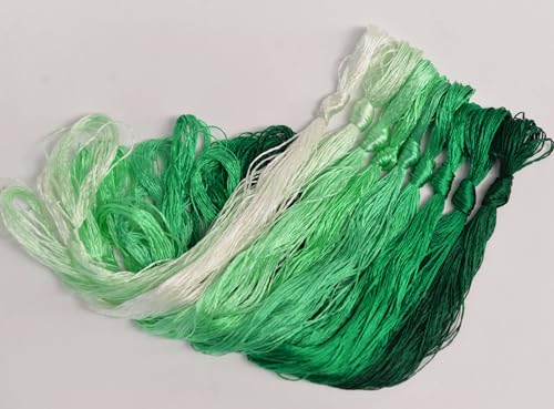 100% Mulberry Silk Embroidery Thread 9 Colors 110m Each (16) - color: 16