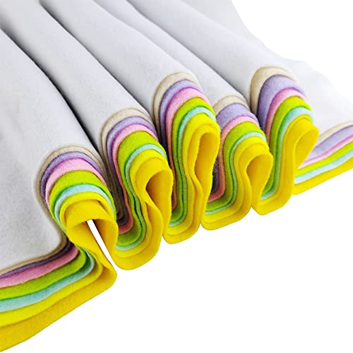 Jtnohx Large Soft Felt Sheets Felt Fabric for Crafts Easter Color 8Pcs - color: Easter Colors Series