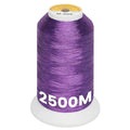 New brothread Metallic Embroidery Machine Thread - Purple M-006 - color: 2500M Single Spool Purple M-006