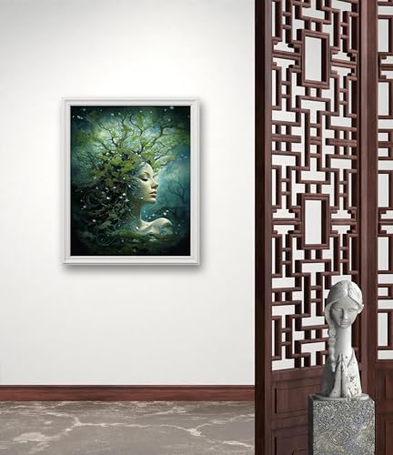 Leczany Cross Stitch Stamped Kit for Beginner - Beauty Tree | DIY Embroidery Starter Patterns Craft Kit Needlepoint for Adults | 11CT, 3 Strands | 13.4x16.5 inches - color: 11CT Stamped kits,Beauty Tree 13.4x16.5 inches