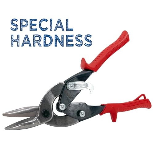 MIDWEST Special Hardness Aviation Snips, Left Cut Regular
