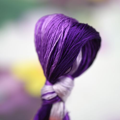 Natural 100% Mulberry Handmade Embroidery Silk Thread Silk Floss (95) - color: 95