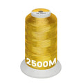 New brothread Metallic Embroidery Machine Thread - Vivid Gold M003 - color: 2500M Single Spool Vivid Gold M-003