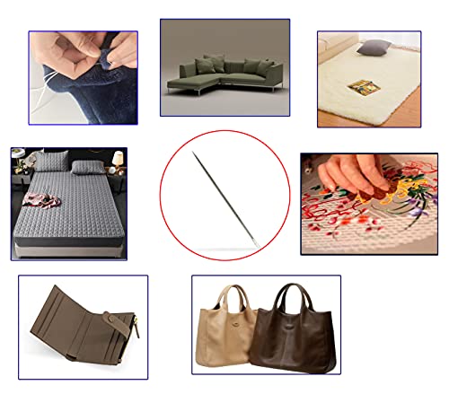 10" Upholstery Large Eye Long Needle Apply to Home or Work Hand Sewing Tapestry Embroidery. (10 INCH) - style: 10 inch