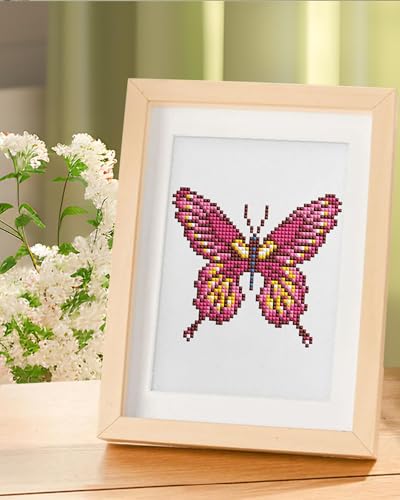 PeakLuv Mini Diamond Art Kits Butterfly Small Diamond Painting Kits - color: Butterfly2