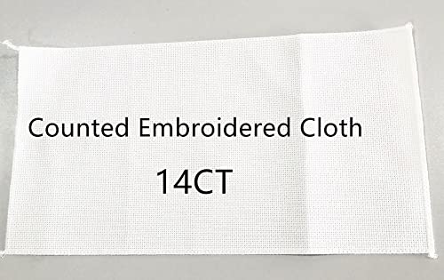 CaptainCrafts New Cross Stitch Kits Embroidery Kit Full Range Pre-Printed and Counted Fabrics Kits for Adults Beginners Home Decor (White Cloth Unpreprint 14CT, Pineapple Flowers) - color: Pineapple flowers, size: Unpreprint 14CT
