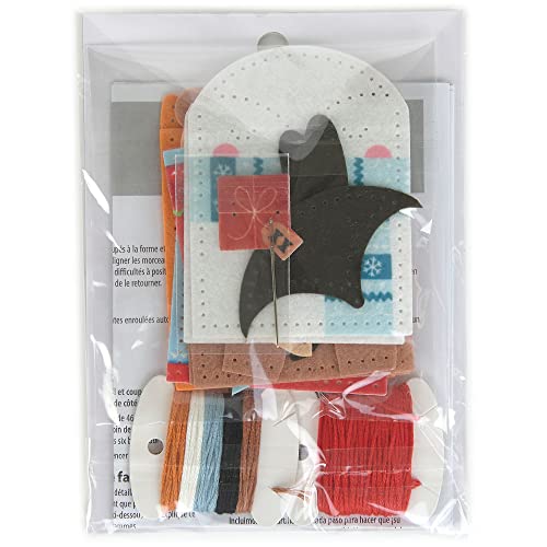 Dimensions 72-08291 DIY Christmas Ornaments and Gift Card Holders Felt Applique Kit, Sizes Vary, Multicolor, 4pcs - color: Multicolor,