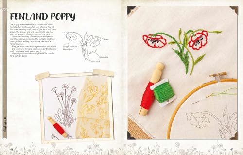 A Love of Cloth and Thread: Among the Wildflowers: Over 25 original embroidery designs with iron-on transfers