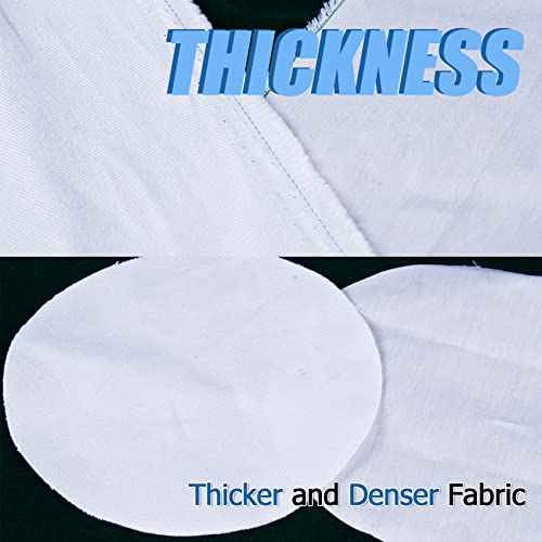 2 Yard White Twill Cotton Canvas Fabric,Natural Thick Cotton Poplin Fabric By The Yard,59 Inches Wide 100% Cotton, Embroidery Muslin Quilting Fabric Material for Sewing Material Apparel Cloth - color: White, size: 2 Yards