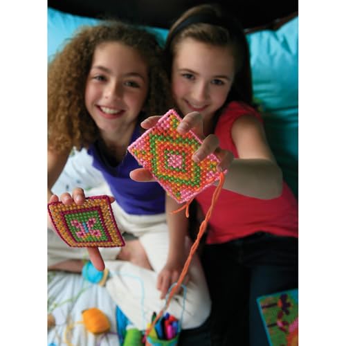 4M Easy-to-Do Cross Stitch Kit - DIY Mini Tote Bag Sewing Set for Kids 8+ - style: 2025