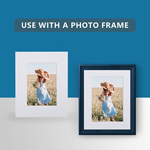Somime 10 Pack White Picture Mat Set,16x20 Precut Mat for 11x14 Photos - size: white 10pc sets 16x20