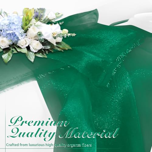 Manyshofu Green Organza Fabric by The Yard, 60 Wide (1 Yard) - color: Green, size: 1 Yard