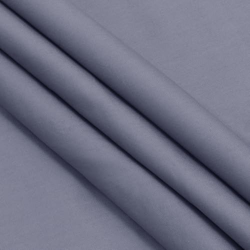 Homiest Grey Cotton Broadcloth Fabric by The Yard, 1Yard x56In - color: Grey, size: 1 Yard