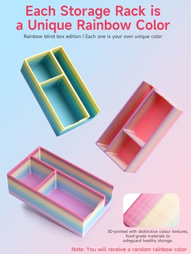 YOUSHARES Peptide Case for 3ml Vials, 1ml-30ml Insulin Vial Organizer - color: S3_rainbow