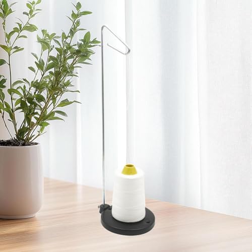 Single Thread Stand Large Spool, Full Metal Stable &Adjustable Thread Stand, Universal Single Cone and Spool for Sewing and Embroidery Machines