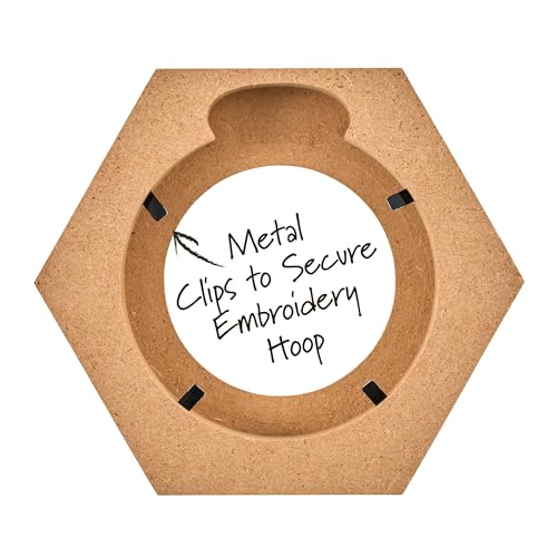 Bucilla, Embroidery Hoop Hexagon Frame, Fits 3" Embroidery Hoop - size: 3", style: Hexagon