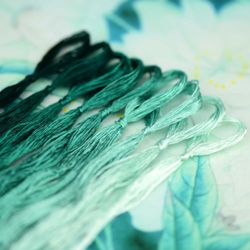 Natural 100% Mulberry Handmade Embroidery Silk Thread Silk Floss (53) - color: 53