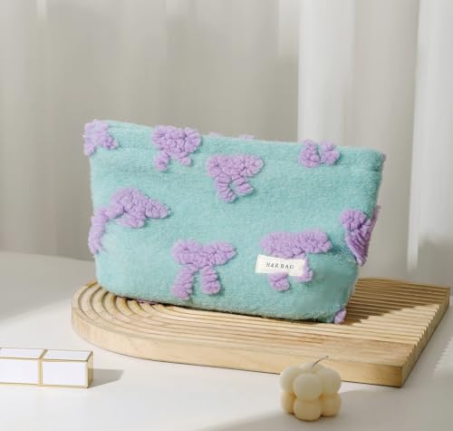 getgto 2 Pcs Makeup Bags, Large Cosmetic Bag Travel Toiletry Bag - color: Girly green